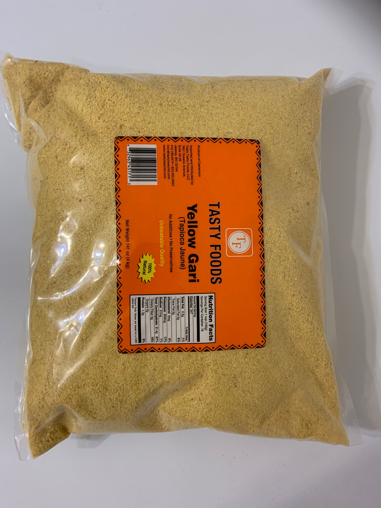 Cameroon Cassava Yellow Gary