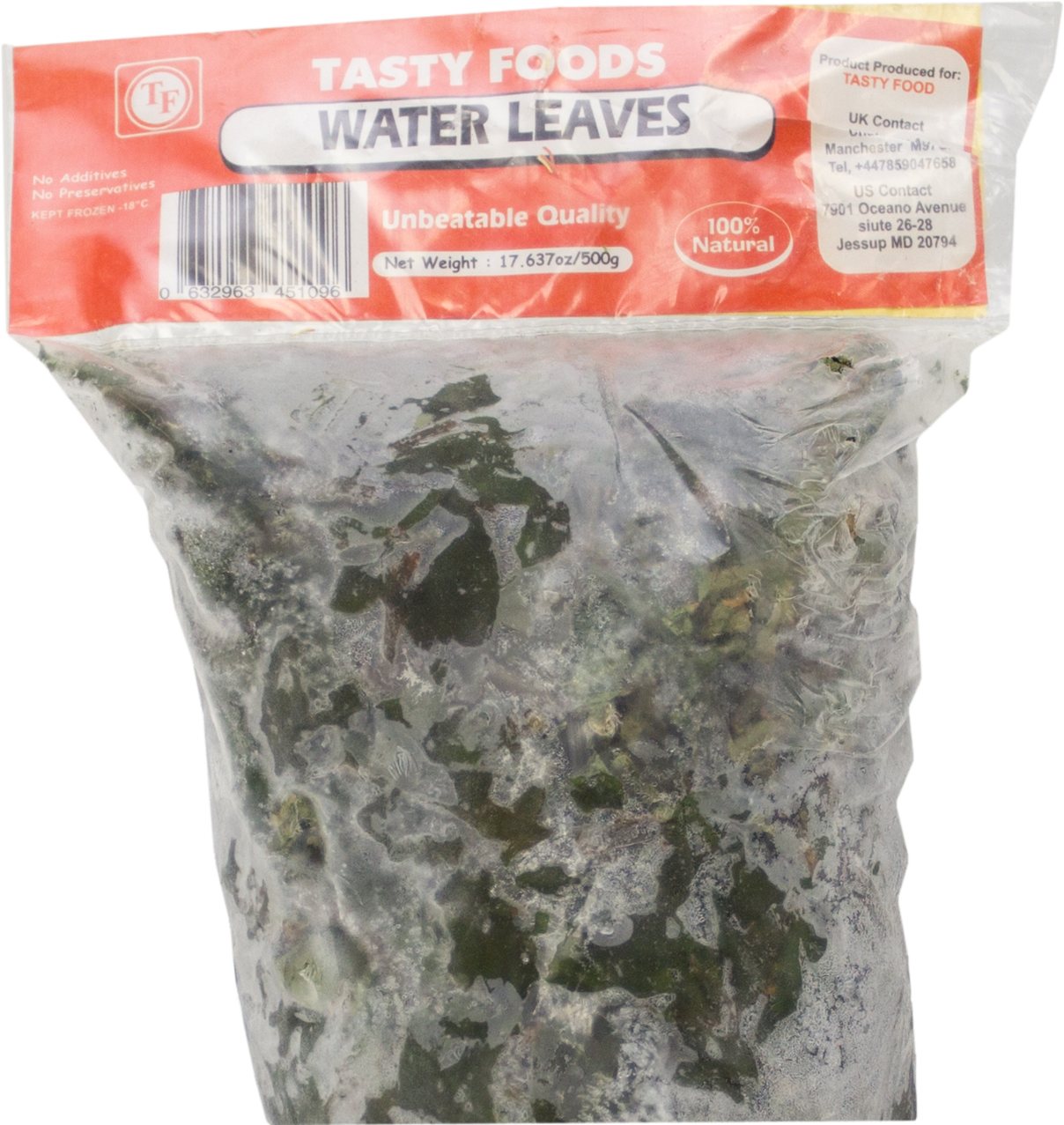 Fresh Frozen Water Leaves